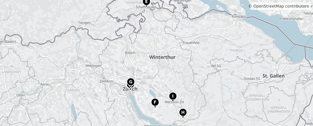 Map of Zürich