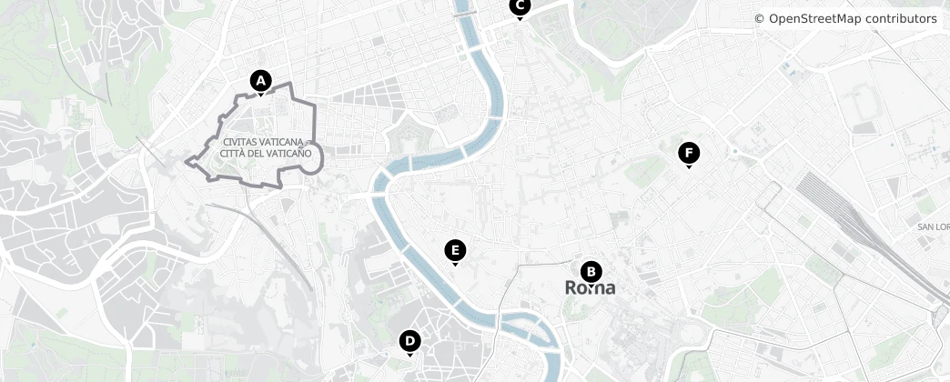 Map of Rome