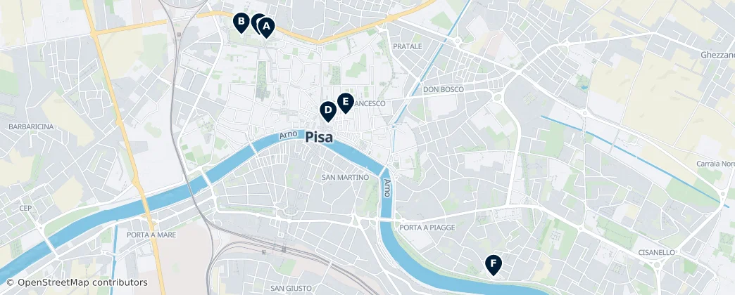 Map of Pisa
