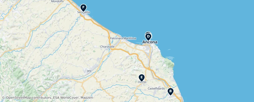Map of Ancona