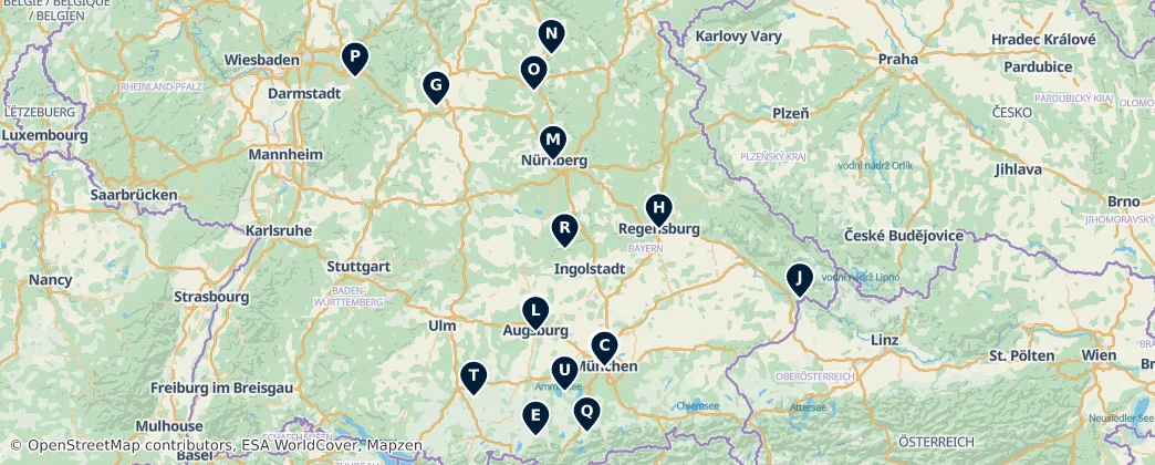 Map of Beieren