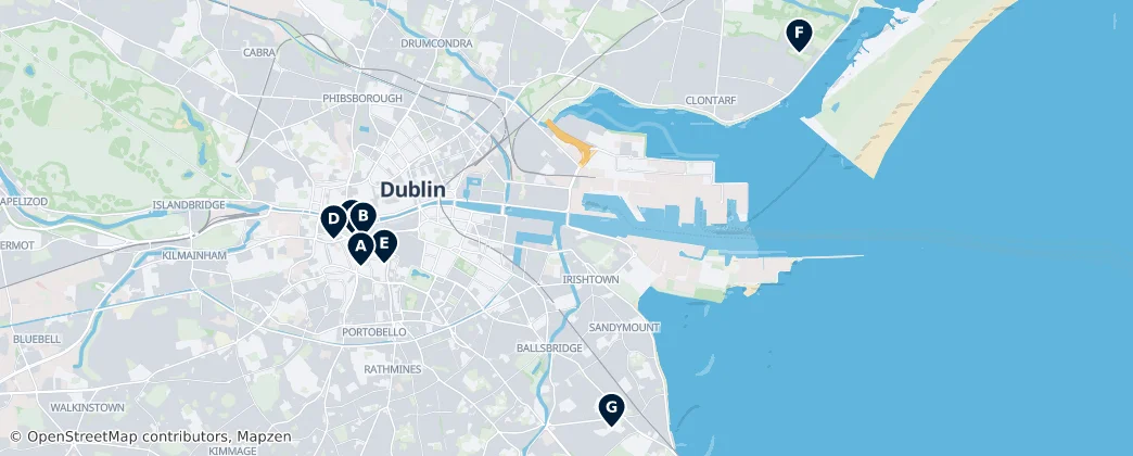 Map of Dublin