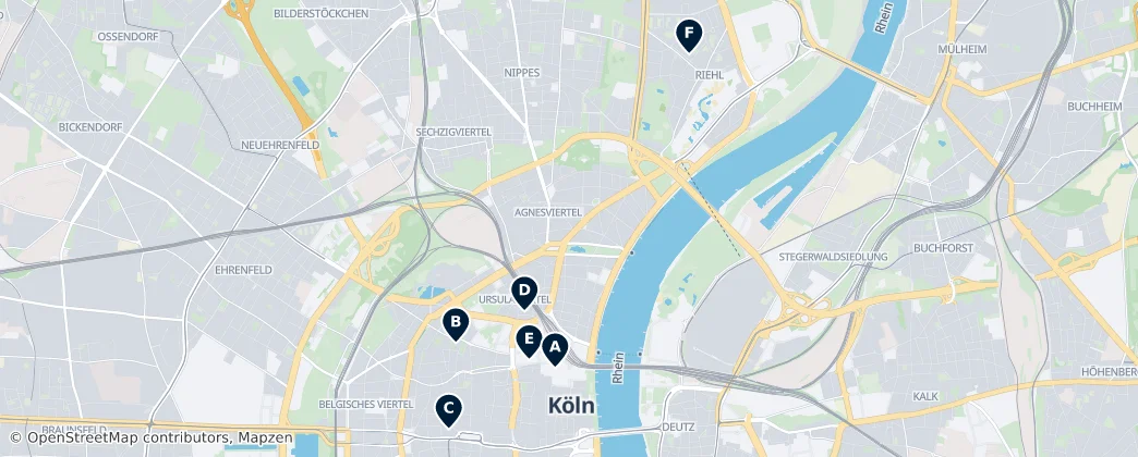 Map of Keulen