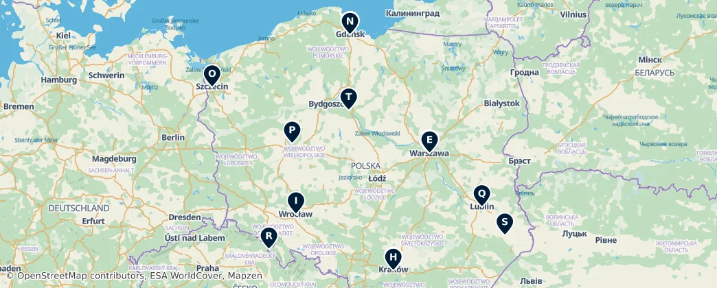 Map of Polen