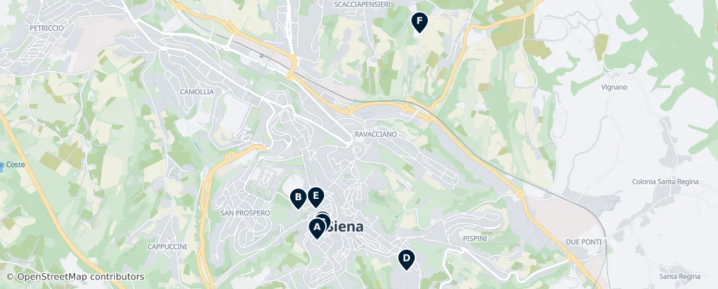 Map of Siena