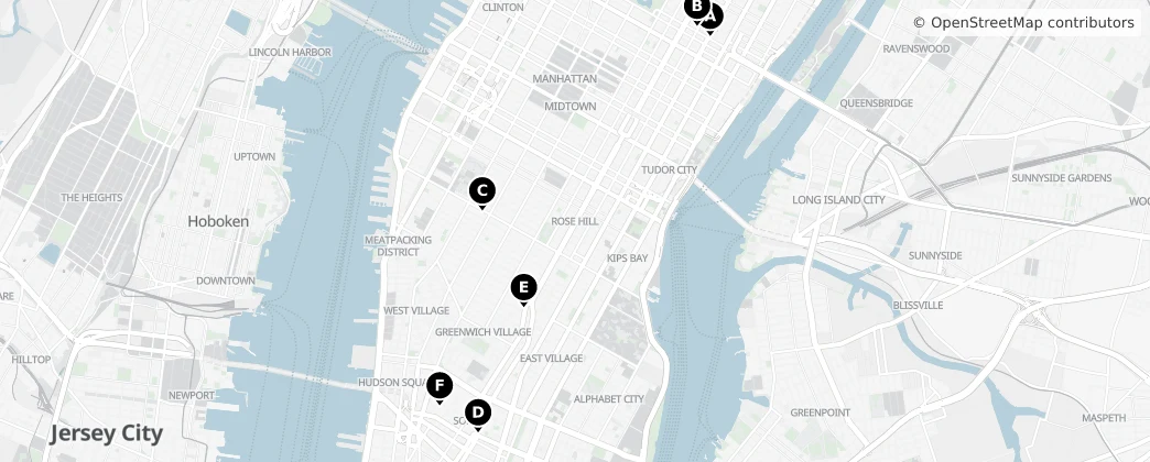 Map of Manhattan