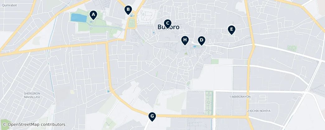 Map of Buchara
