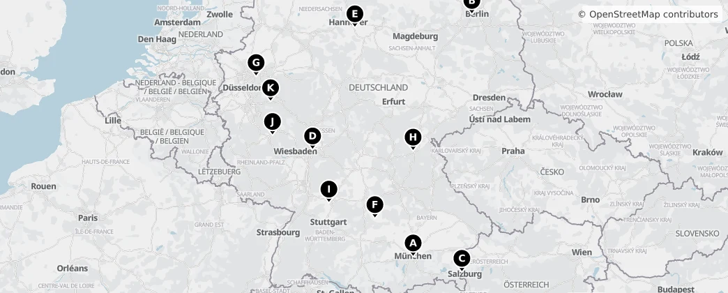 Map of Duitsland