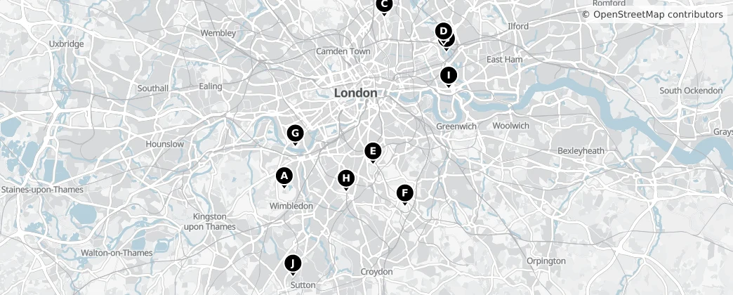 Map of Londen