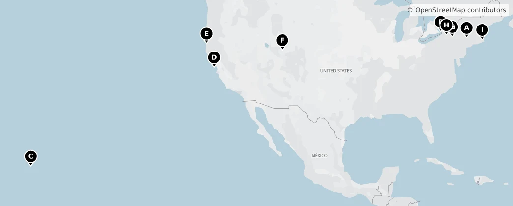 Map of Noord-Amerika