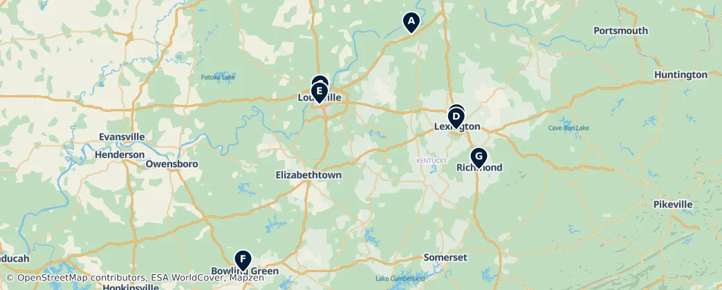 Map of Kentucky