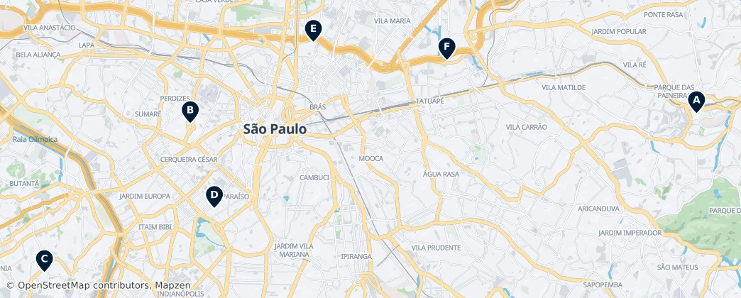 Map of Região Imediata de São Paulo