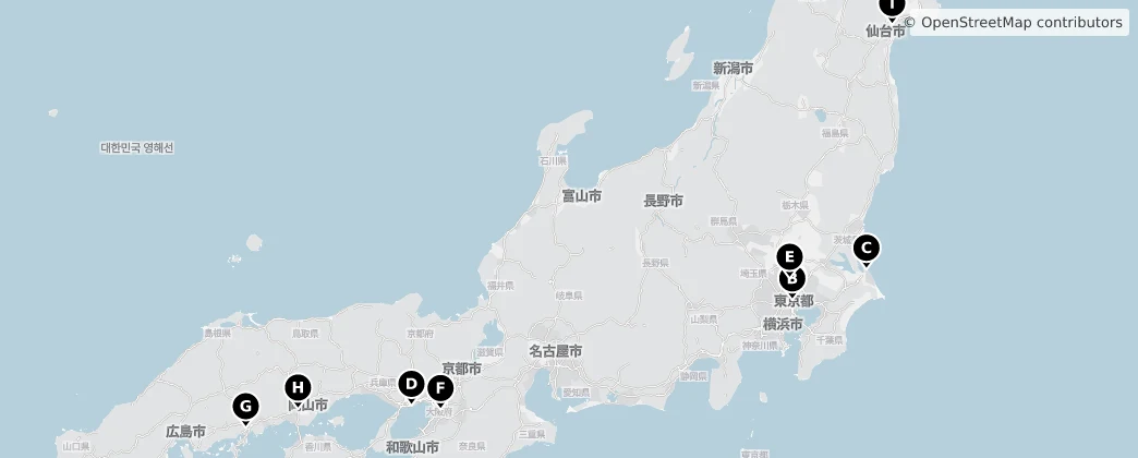 Map of 日本列島