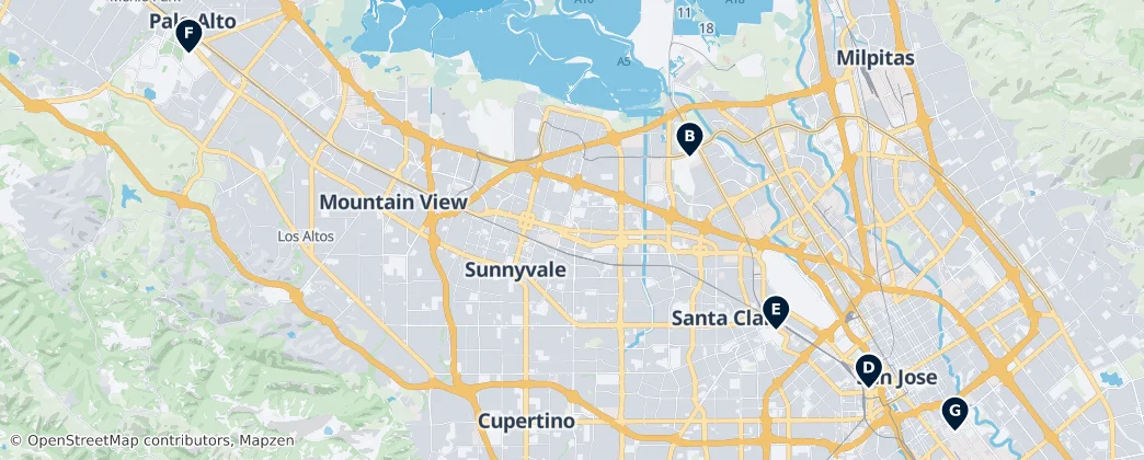 Map of Santa Clara County