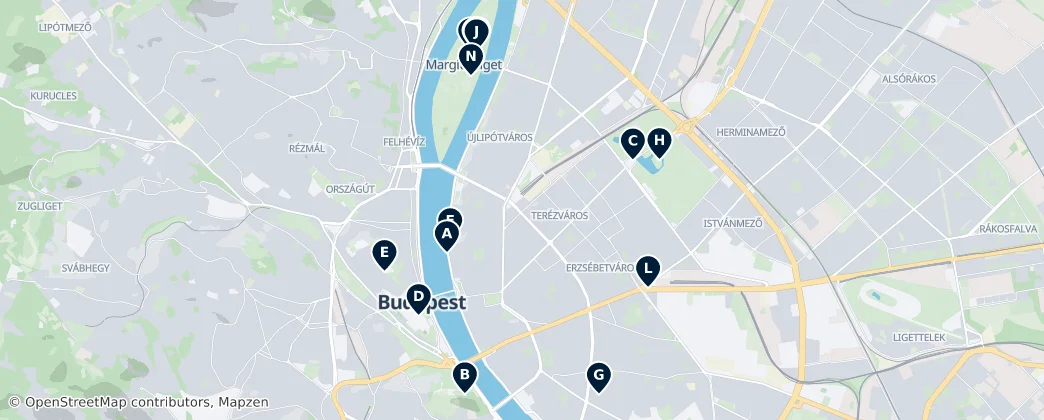Map of Boedapest