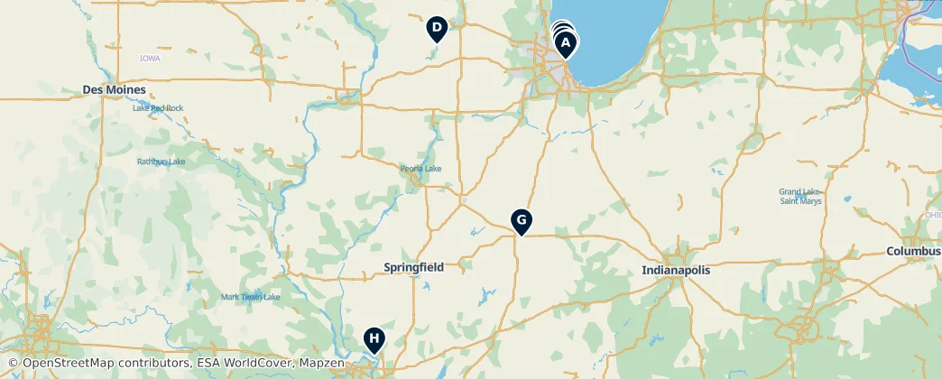 Map of Illinois