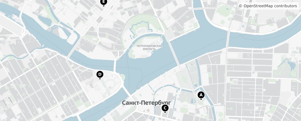 Map of Noordwestelijk Federaal District