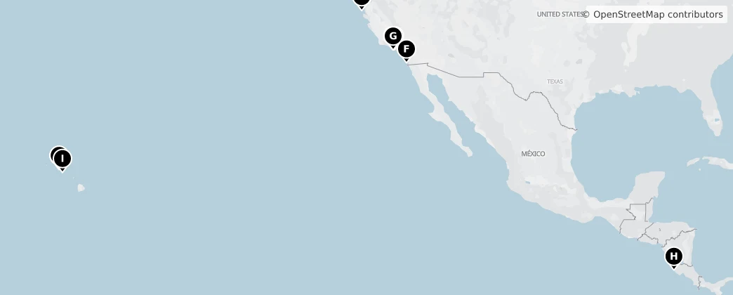 Map of Noord-Amerika