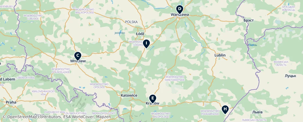 Map of Polen