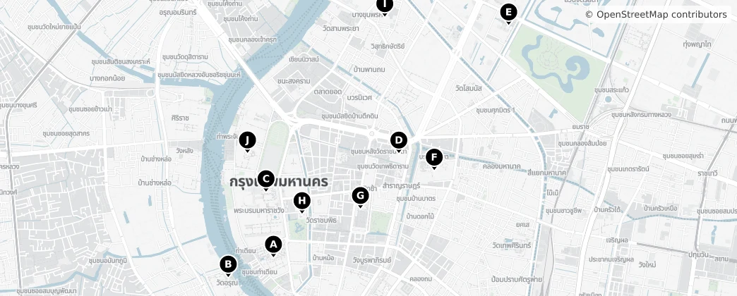 Map of Bangkok