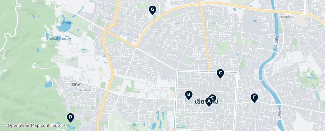 Map of Chiang Mai