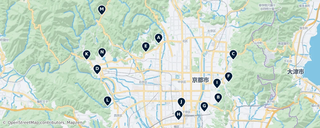 Map of Kioto
