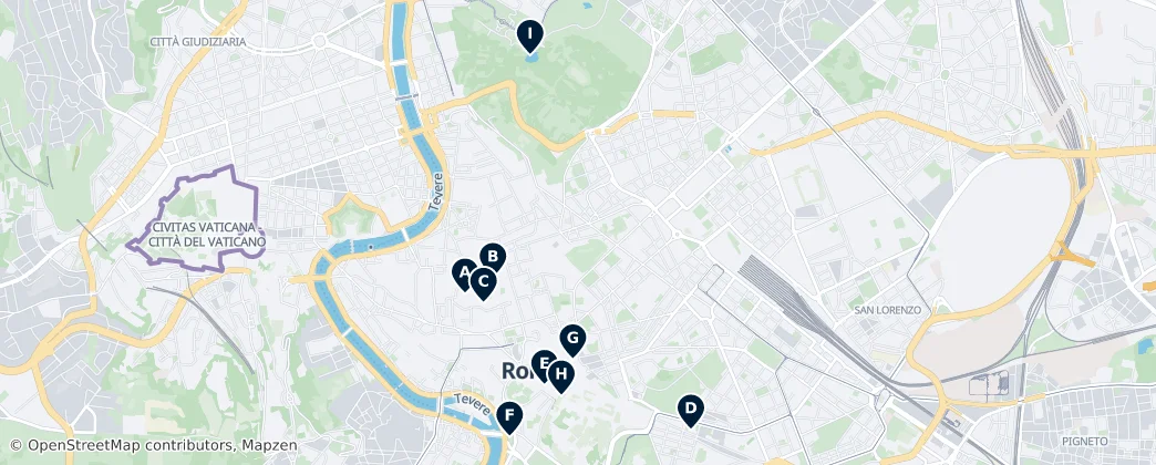 Map of Rome