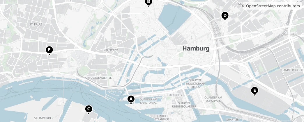 Map of Hamburg