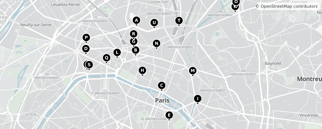Map of Parijs