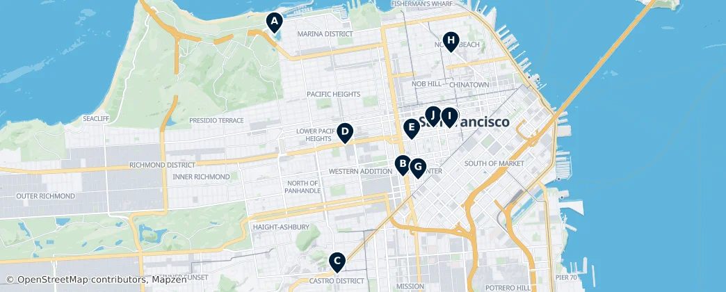 Map of San Francisco