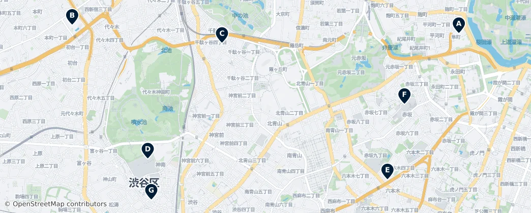 Map of Shibuya
