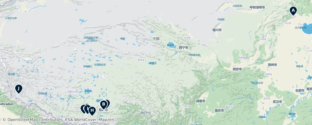 Map of Azië