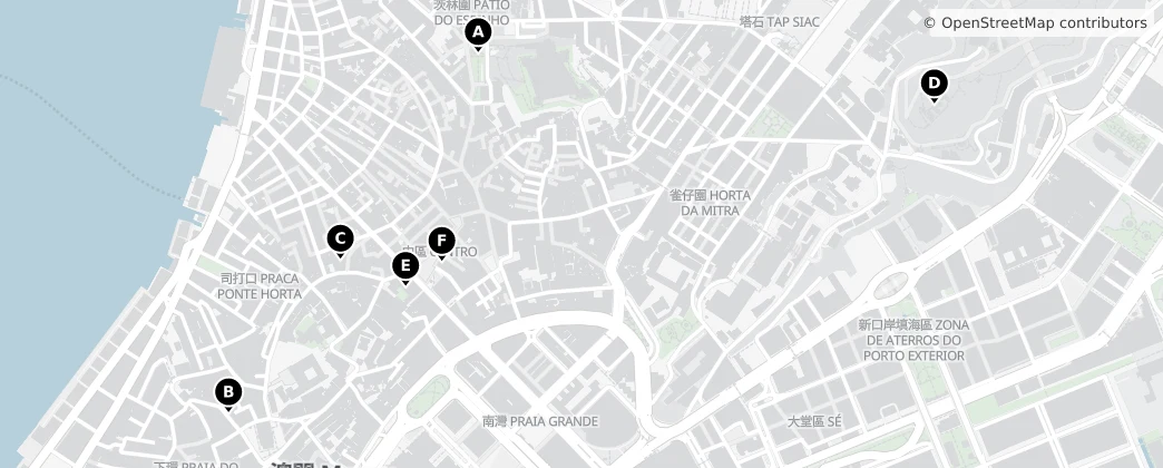 Map of Santo António