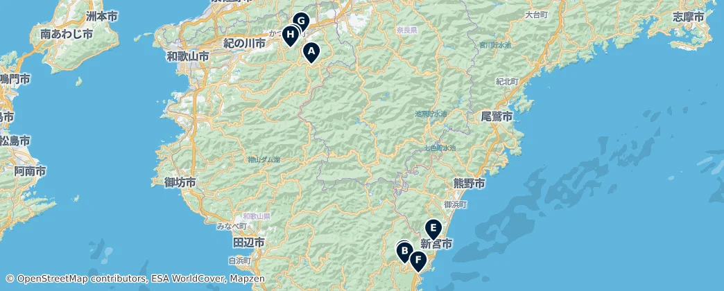 Map of Wakayama