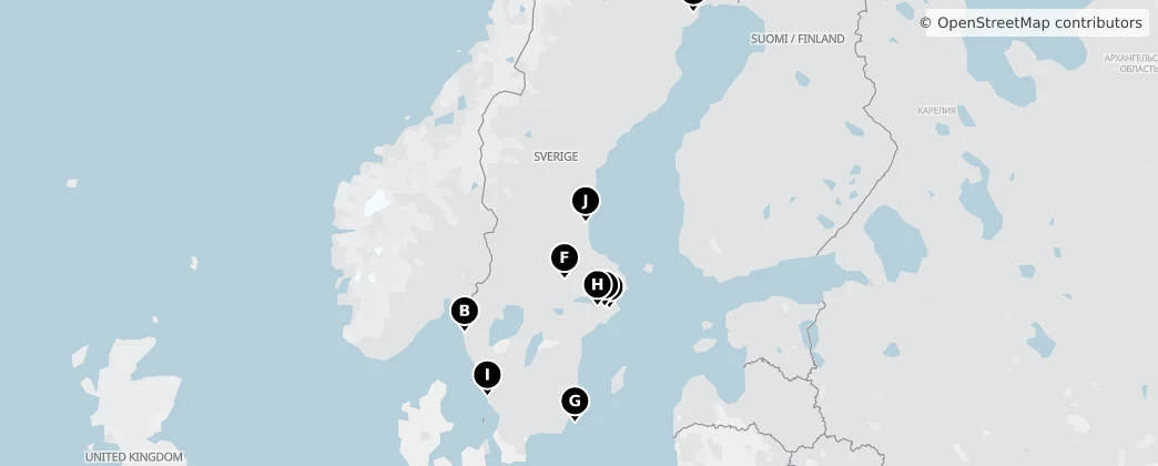 Map of Zweden
