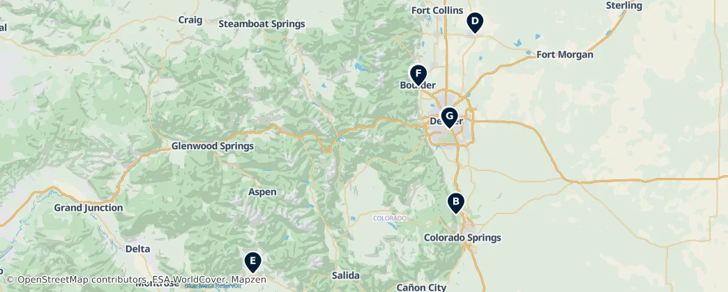 Map of Colorado
