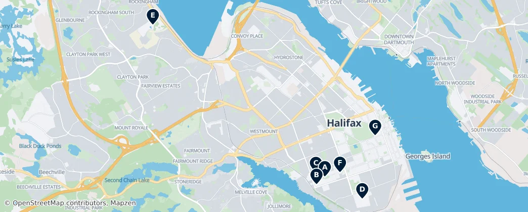 Map of Halifax