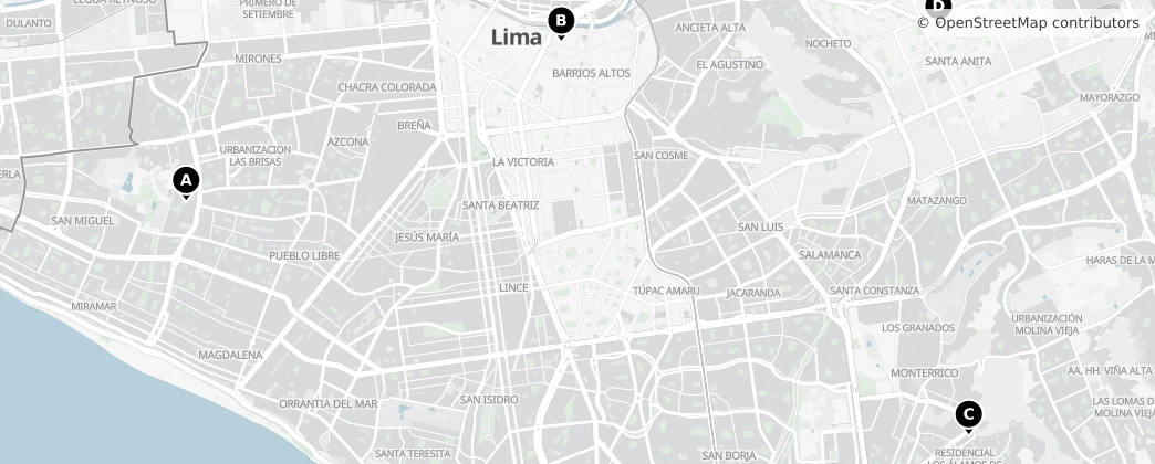 Map of Lima
