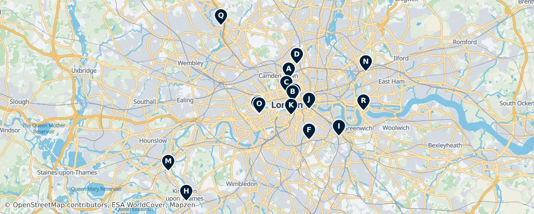 Map of Londen