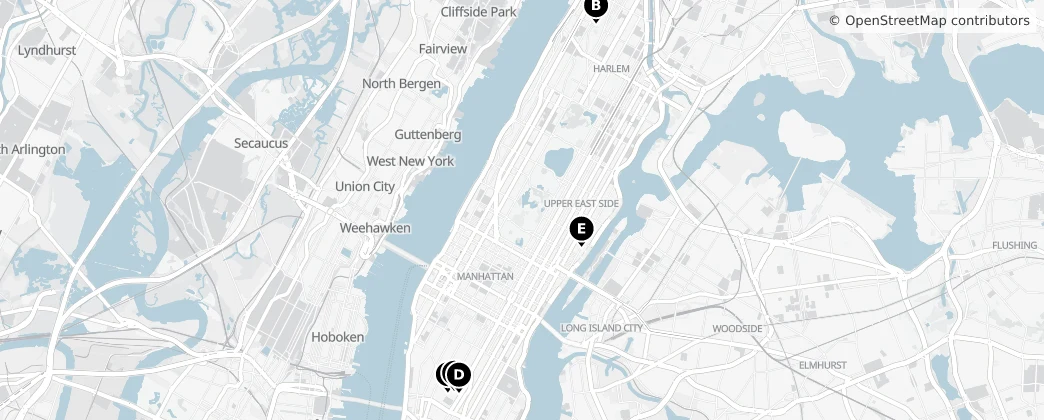 Map of Manhattan