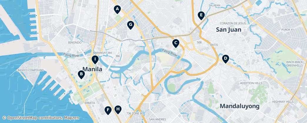 Map of Manilla