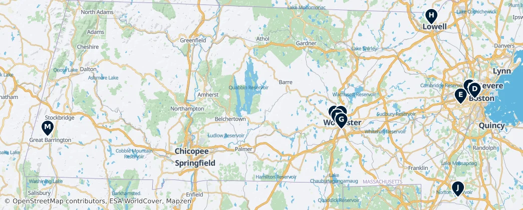 Map of Massachusetts