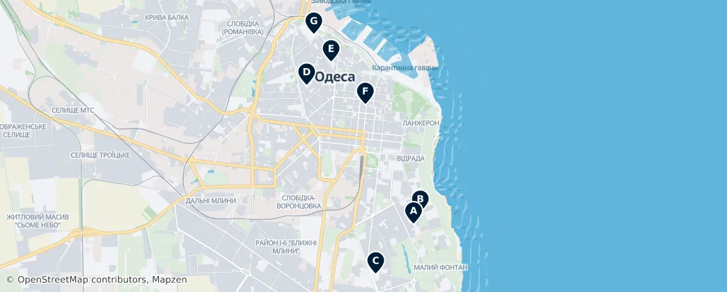 Map of Odessa