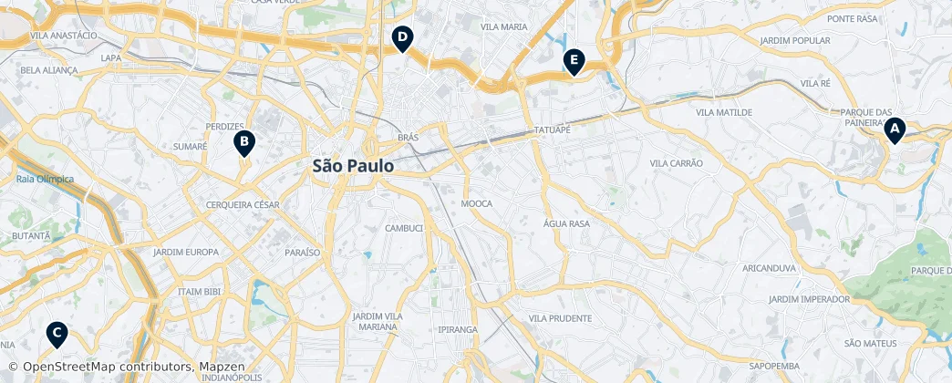 Map of Região Geográfica Intermediária de São Paulo