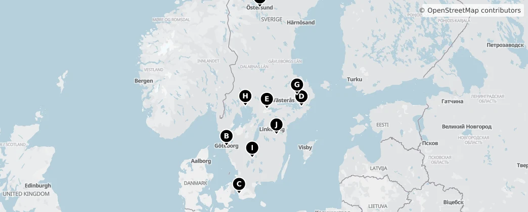 Map of Zweden