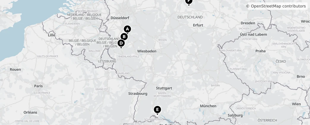 Map of Duitsland
