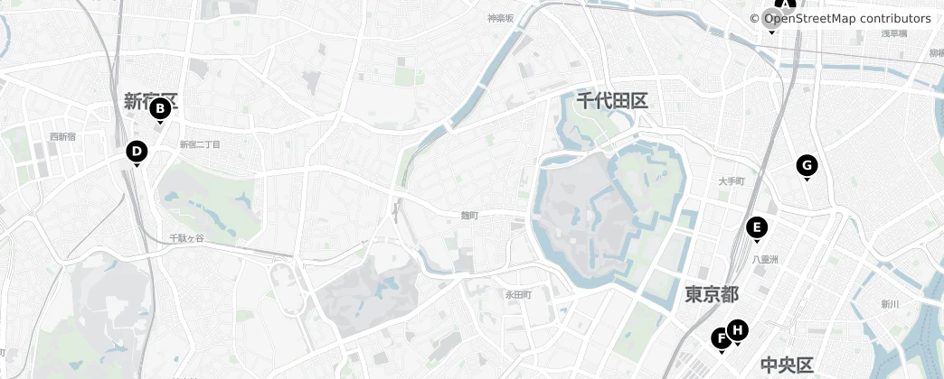 Map of Chiyoda