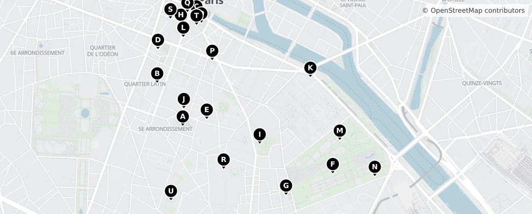 Map of 5e arrondissement