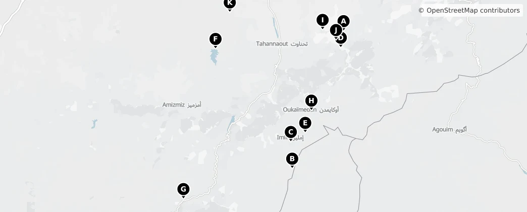 Map of Province d'Al Haouz    aqlym alhwz