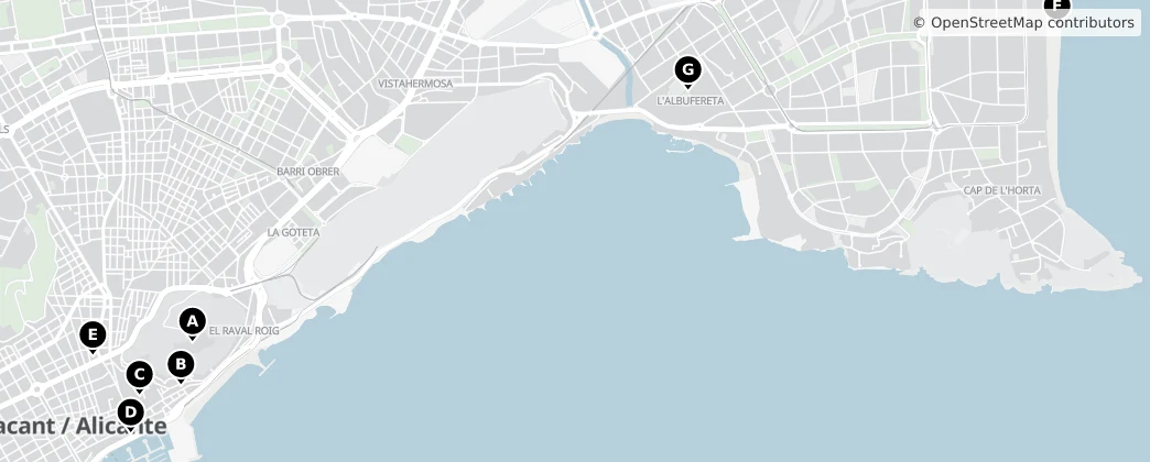Map of Alacantí